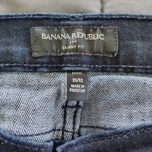 Banana Republic Skinny Fit Navy Blue Jeans 31/12 - Picture 5 of 12